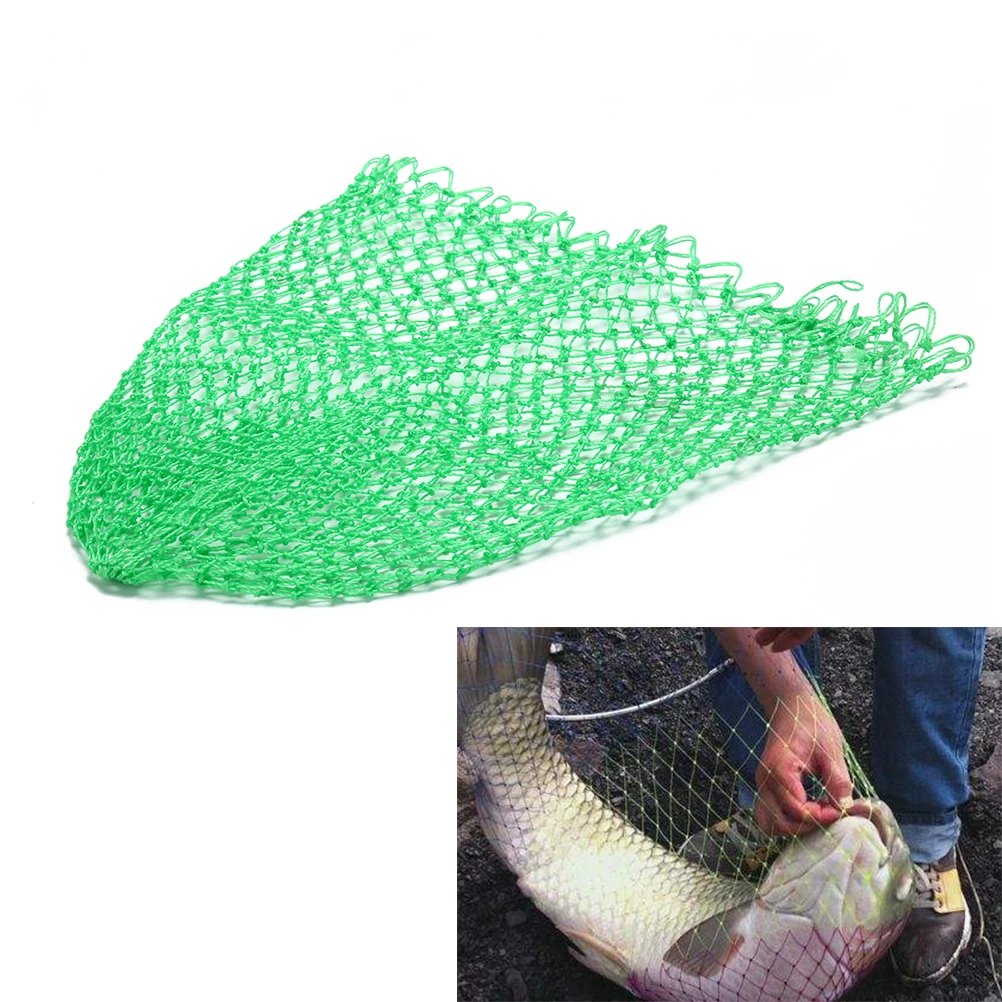 Rhombus Mesh Hole Net New Nylon Fishing Net Green Net Collapsible Fishing Tools
