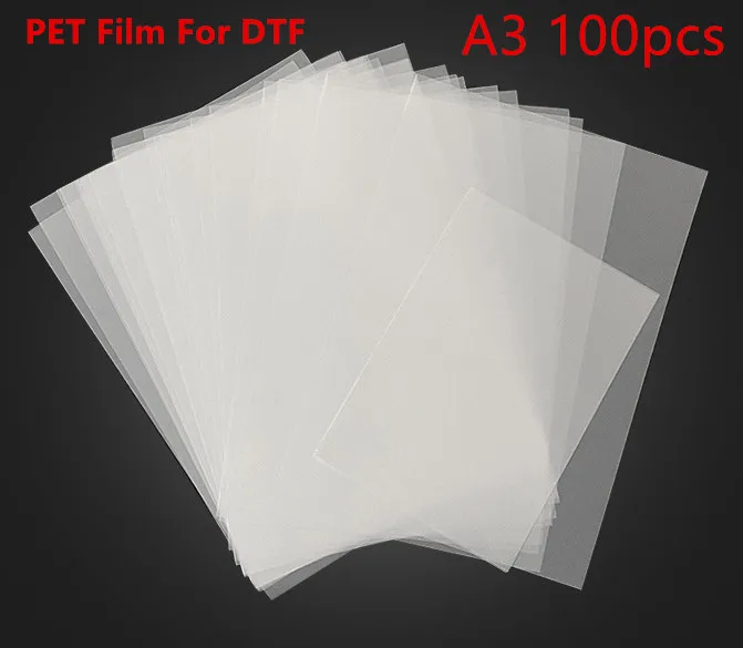 

100PC A3 100 Microns PET Transfer Film For Direct Transfer Film Printing For DTF Ink Printing PET Film Printing And Transfer