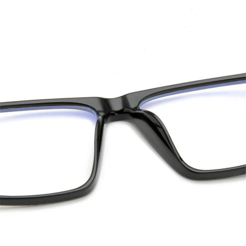 TR90 Overized Square Myopia Eyeglasses Anti Blue Rays Big Frame Prescription Glasses For The Nearsighted 0 -0.5 -0.75 To -6.0