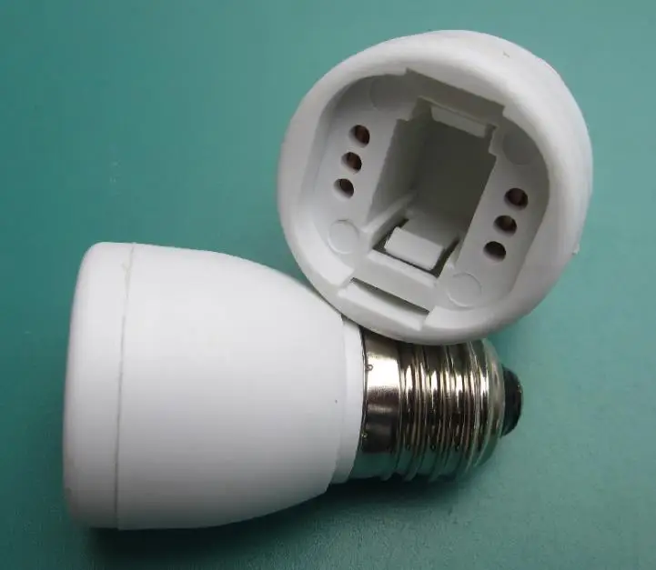 2pcs  E27-G24 screw conversion lamp cap 250V aging spiral conversion lamp cap Custom processing