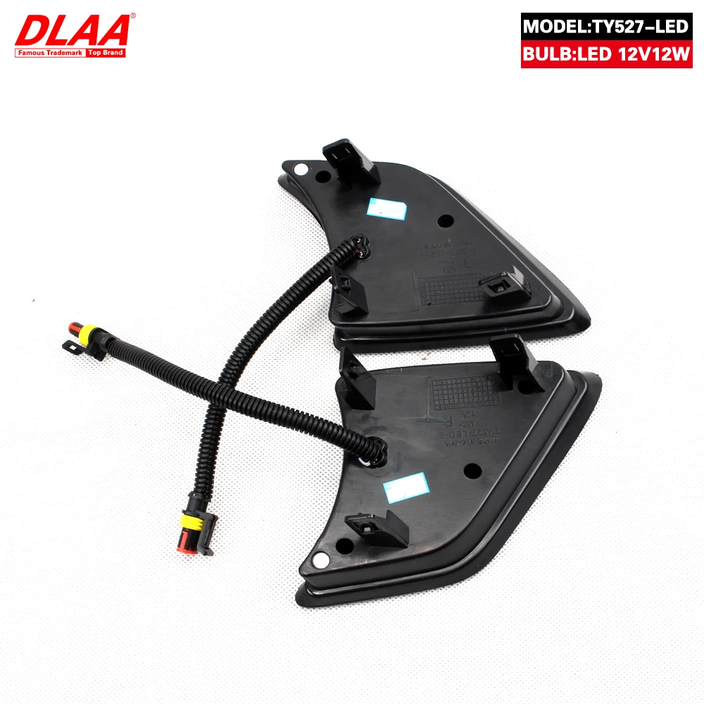 DLAA أضواء الضباب الأمامية ل هايلكس فيجو تشامب 2011-2014 تصفيف السيارة بقعة مصابيح الضباب الخفيفة مع التبديل 1 زوج #6