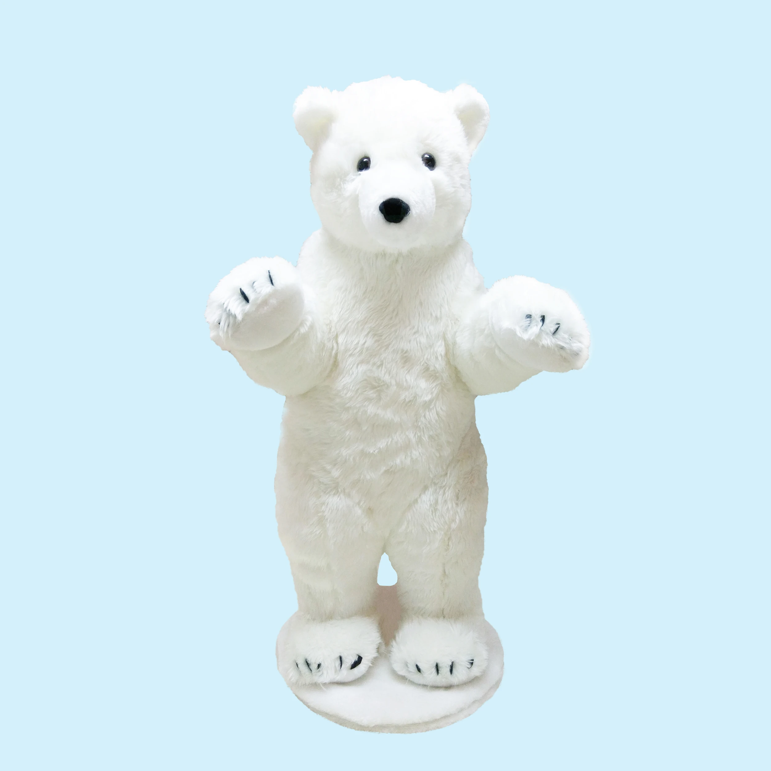 

New stuffed animal toy lifelike polar bear toy realistic standing steady bear chrismas bear toy