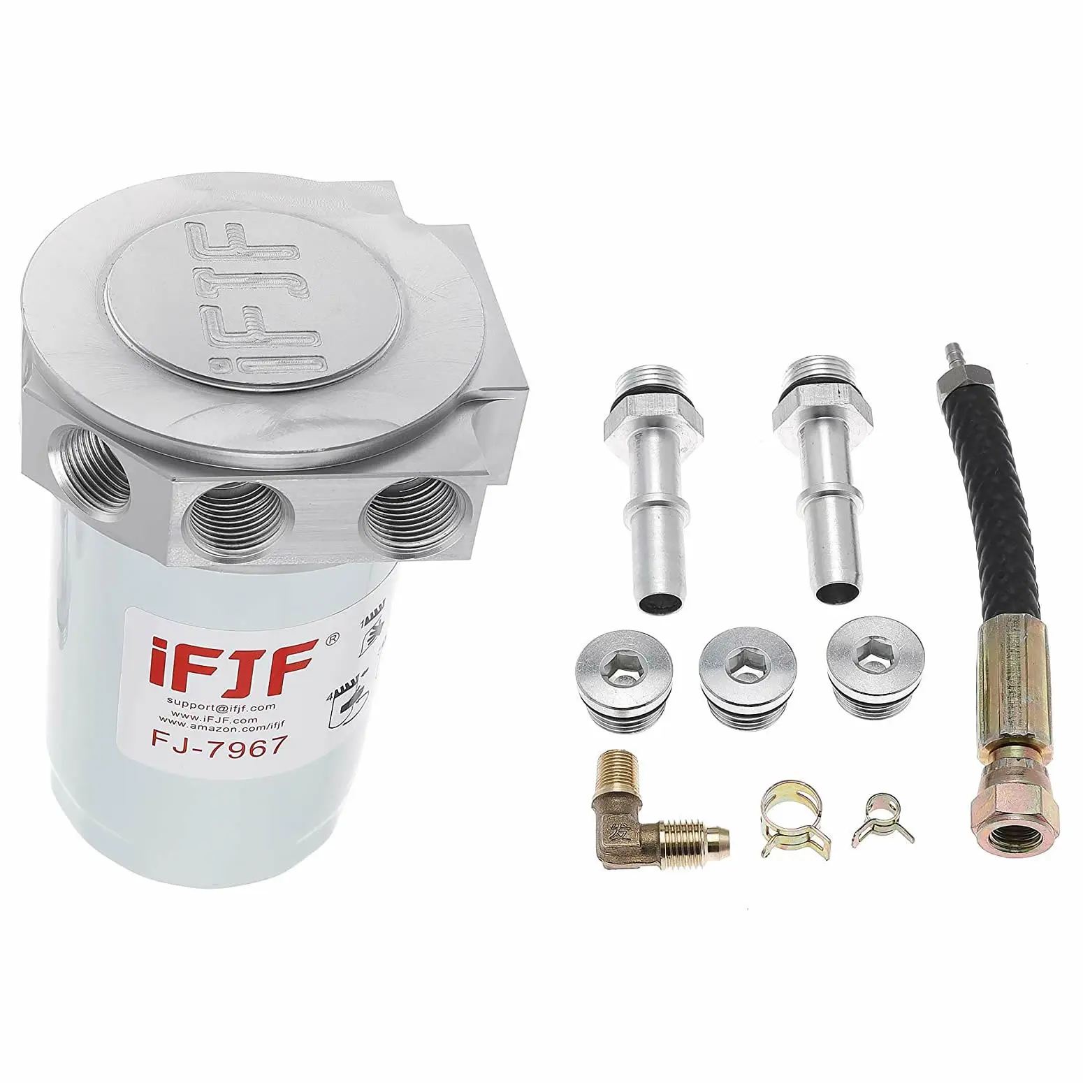 Upper Fuel Filter Conversion Kit Replaces BF7967 33393 for 2011-2020 Ford F250 F350 F450 F550 6.7L Powerstroke Diesel Engine