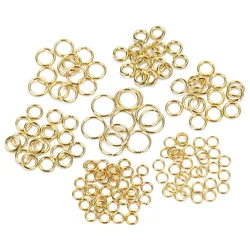 100Pcs/Lot Stainless Steel Gold Steel Color Open Single Loops Jump Split Rings for DIY Jewelry Findings Jewelry Making Wholesale