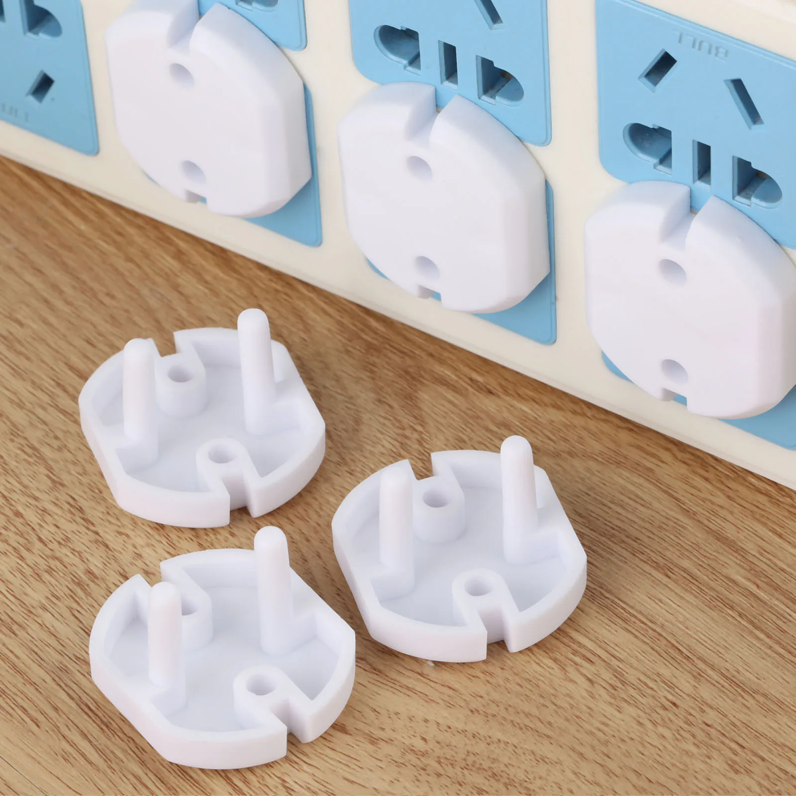 10pcs EU Power Socket Electrical Outlet Baby Kids Children Safety Guard Protection Anti Electric Shock Plugs Protector Cover Cap