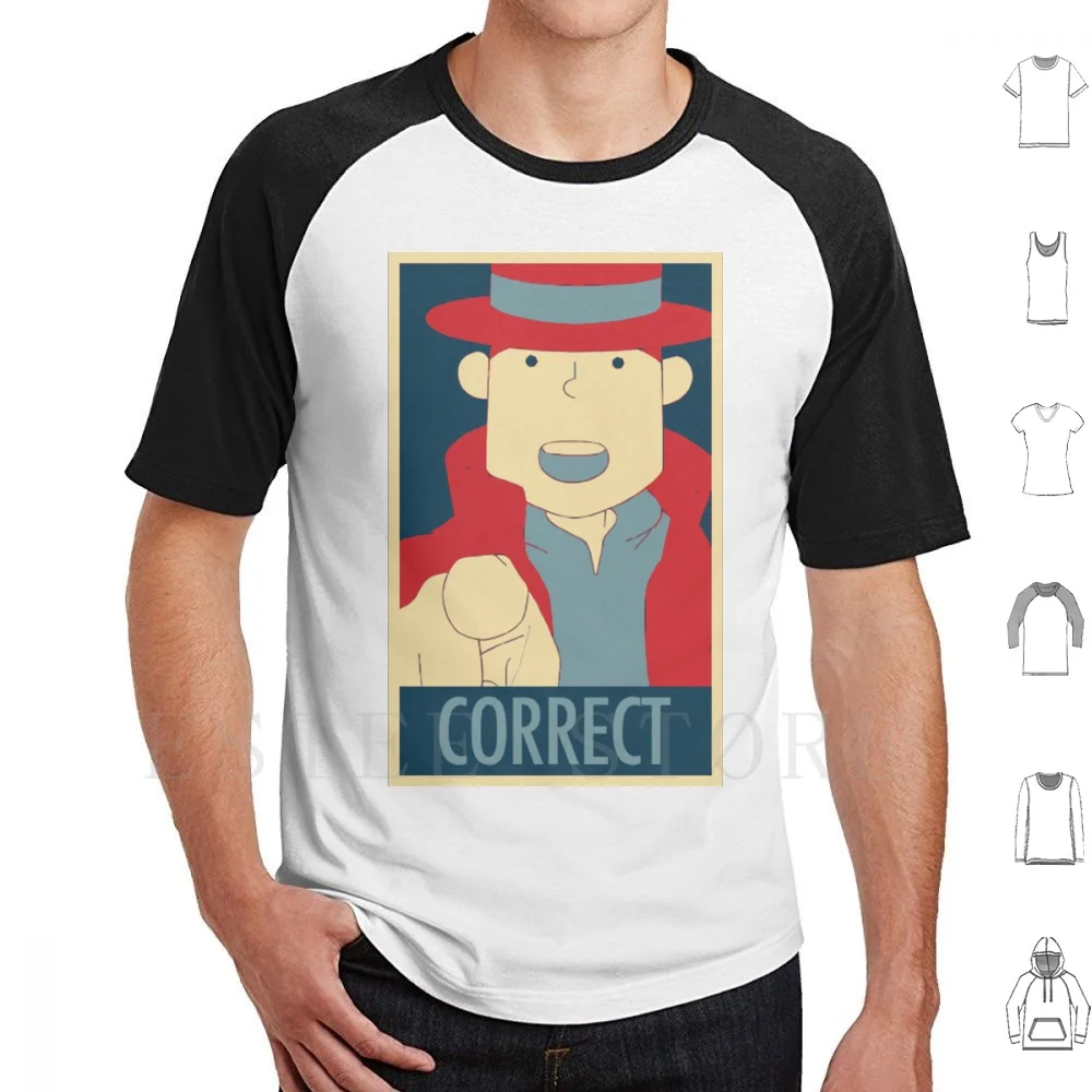 Correct , The Pointing Finger T Shirt Print Cotton Professor Layton Professorlayton