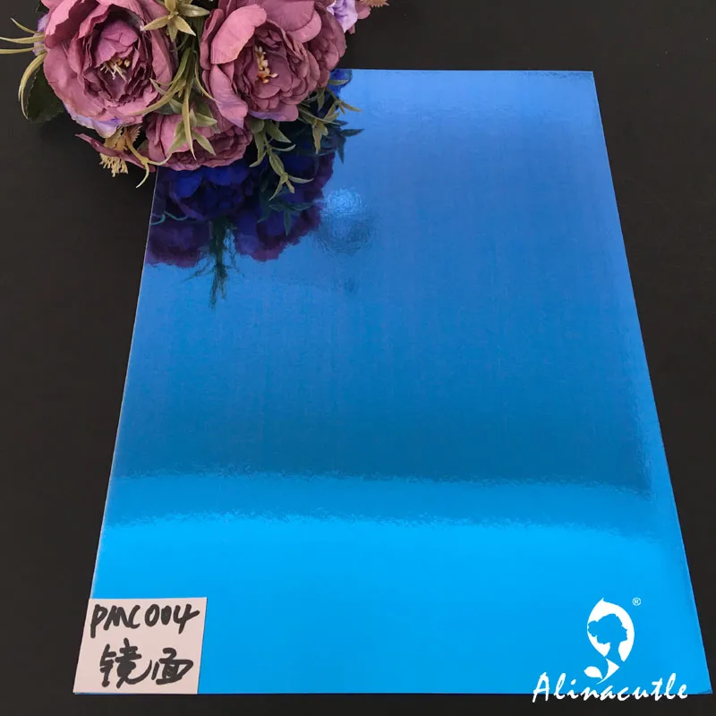 6colors x 2sheet Cardstock Paper Card Stock Mirror Blue Sky Colour Shades A4 250gsm Scrapbooking paper pack craft pad Alinacraft