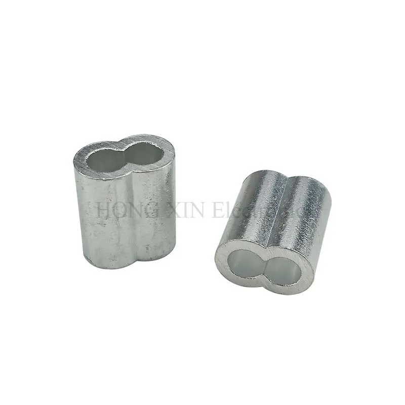 225Pcs/Set  M1.2/1.5/2/3/4/5 Stainless Steel Thimble and 6-Size Aluminum Crimping Loop Sleeve Assortment Kit