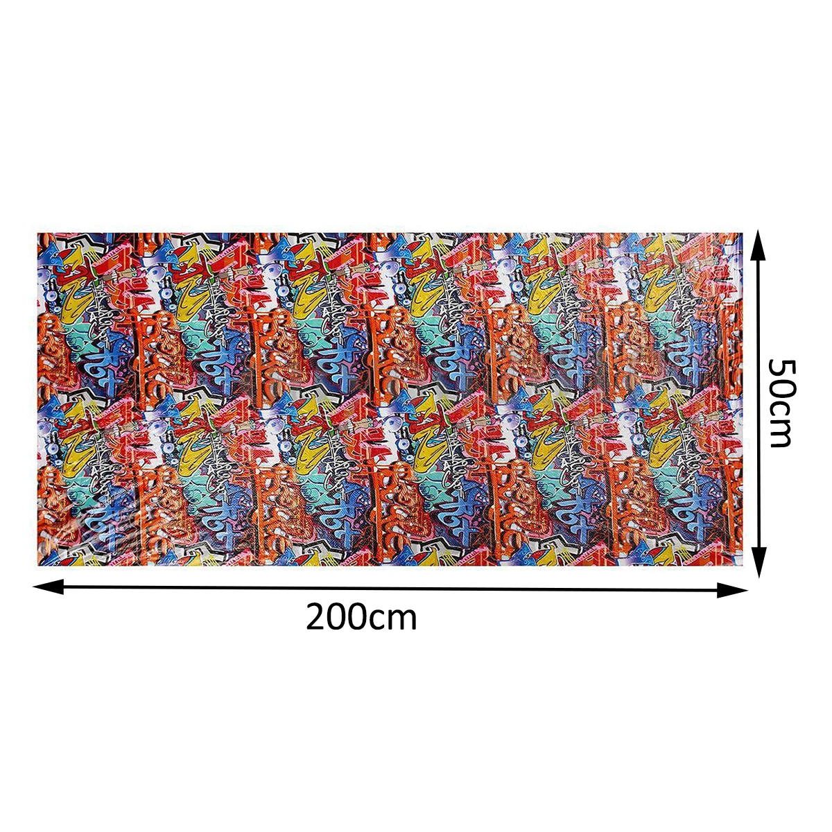 New 0.5*2m PVA Dipping Hydrographics Water Transfer Printing Film Graffiti Style