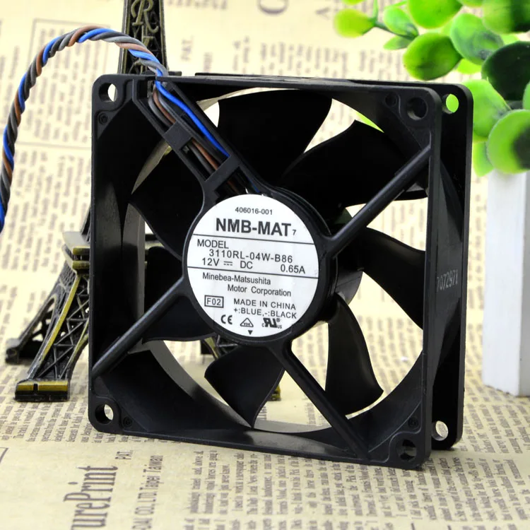 

NEW 3110RL-04W-B86 8025 12V 0.65A 4 wires pwm Motor protection cooling