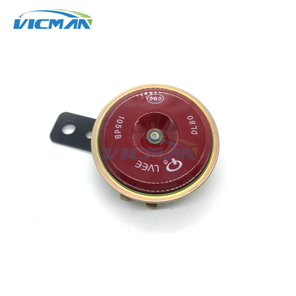 

12V 1.5A Universal Motorcycle Electric Horn 70MM Red Heart Horn Waterproof Loud Speakers for Scooter Moped Dirt Bike ATV