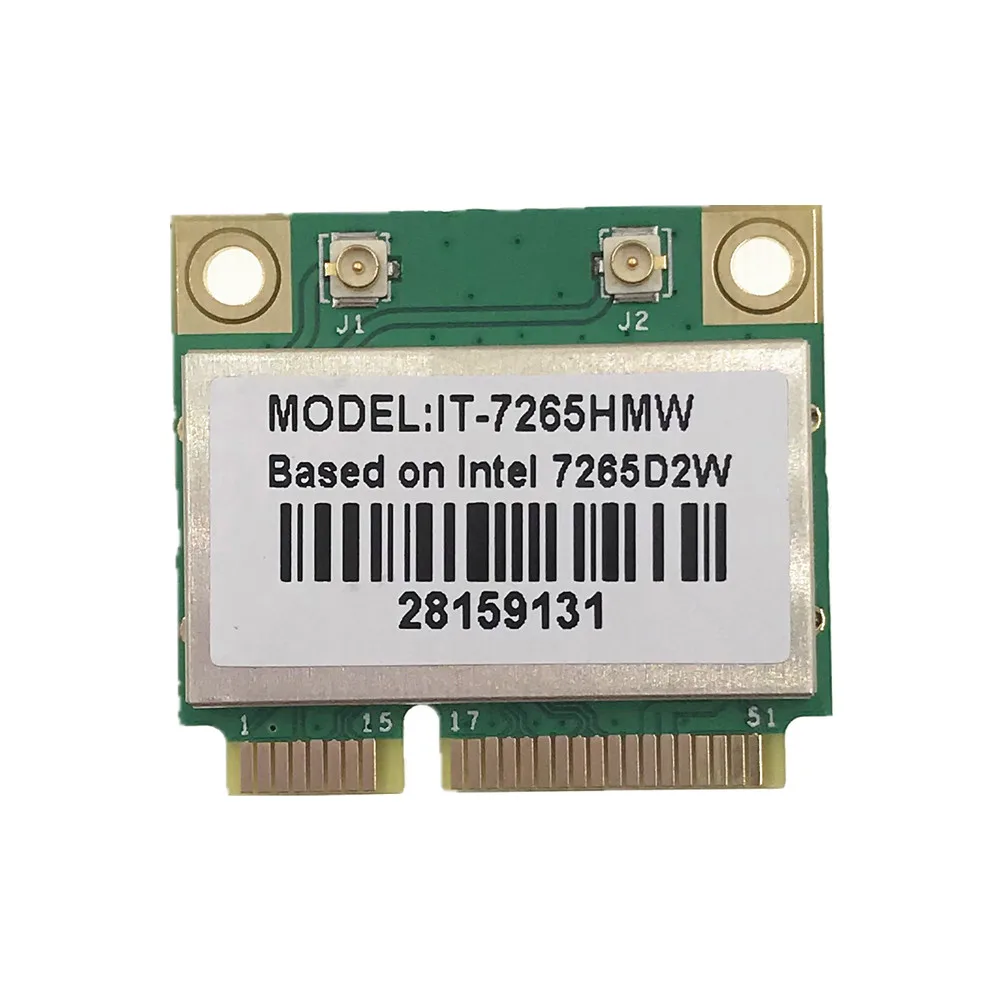 For AX210HMW Inte 7260HMW 7265HMW 8260D2W 8265HMW 876M Dual Band Fit for Bluetooth Wifi Mini PCI-E Card AX3000H