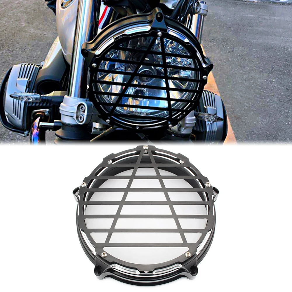 

Headlight Cover Headlamp Guard for BMW R Nine T Scrambler 2014-2020 Motorcycle Ring Grille Bezel Black Aluminum