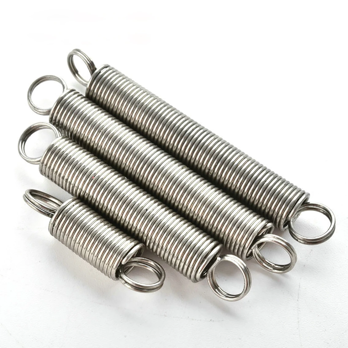 10Pcs 0.7/0.8mm Extension Spring 304 Stainless Tension Spring With Double Hook Wire Dia 0.7/0.8mm*OD 5-6mm*Length 15-60mm