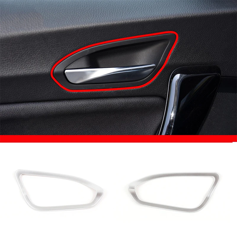 

For BMW 1 2 Series F20 F21 F22 F23 2012-19 ABS Chrome Interior Door Handle Catch Cover Inner Bowl Trim Frame Decoration Stickers