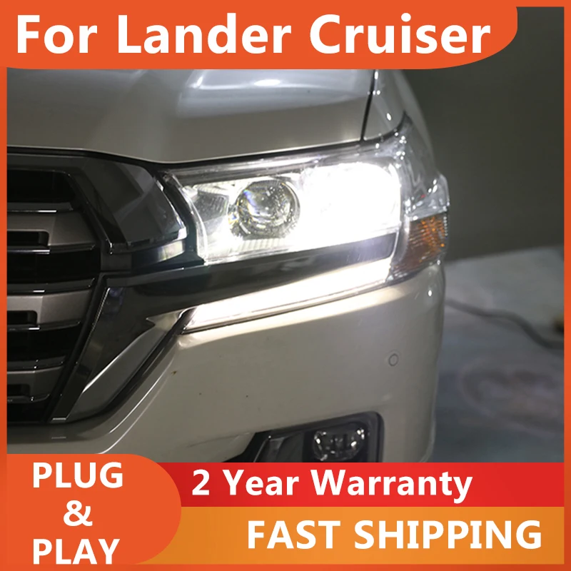 

Фари для Lander Cruiser, фары 2016-2018 Lander Cruiser, DRL, указатель поворота, ближний свет, линза проектора