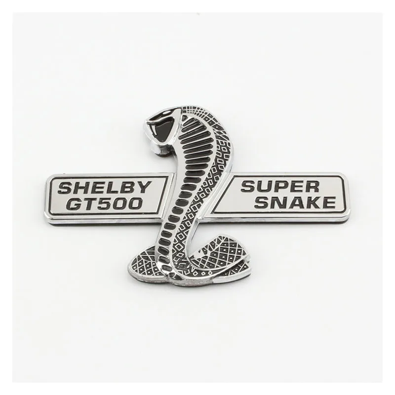 

JDM Style Funny Car Stickers and Decals Super Snake Cobra Wall Plaque Emblem Badge Wings Sticker For Ford Mustang Shelby GT500