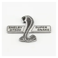 JDM Style Funny Car Stickers and Decals Super Snake Cobra Wall Plaque Emblem Badge Wings Sticker For Ford Mustang Shelby GT500