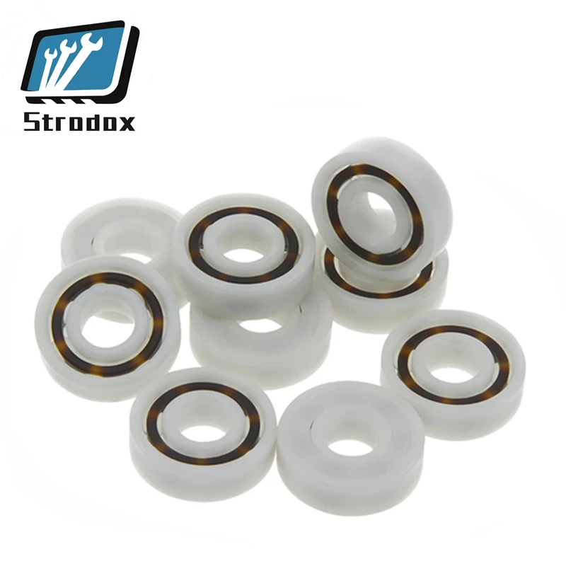 10pcs Nylon Plastic Ball Bearing POM6200 POM6201 POM6202 POM6203 POM6204 POM6205 shaft housing rolamento pulley CNC bearings