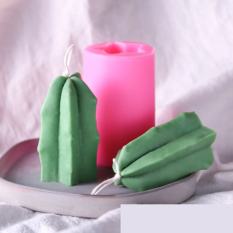 3D Cactus Succulente Piante Torta di Cottura Del Silicone Della Muffa Della Candela Stampi FAI DA TE Gesso Aromaterapia Cera Stampo Sapone Fatto A