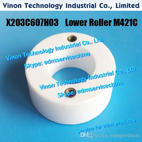 M421C Lower Roller X203C607H03 Ø40xØ22x14t or Ø40xØ19x14t for Mitsubishi FX-K,QA.RA,FA X203C607H01,X055C364H01,DCA67A,DH062A