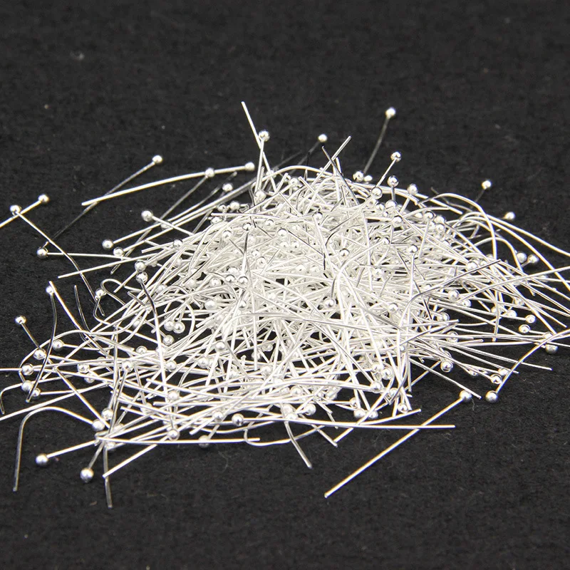 200pcs 16 20 25 30 35 40mm Head Pins Gold/Silver//Rhodium/Bronze Head Ball Pins For Jewelry Findings Making DIY Needles
