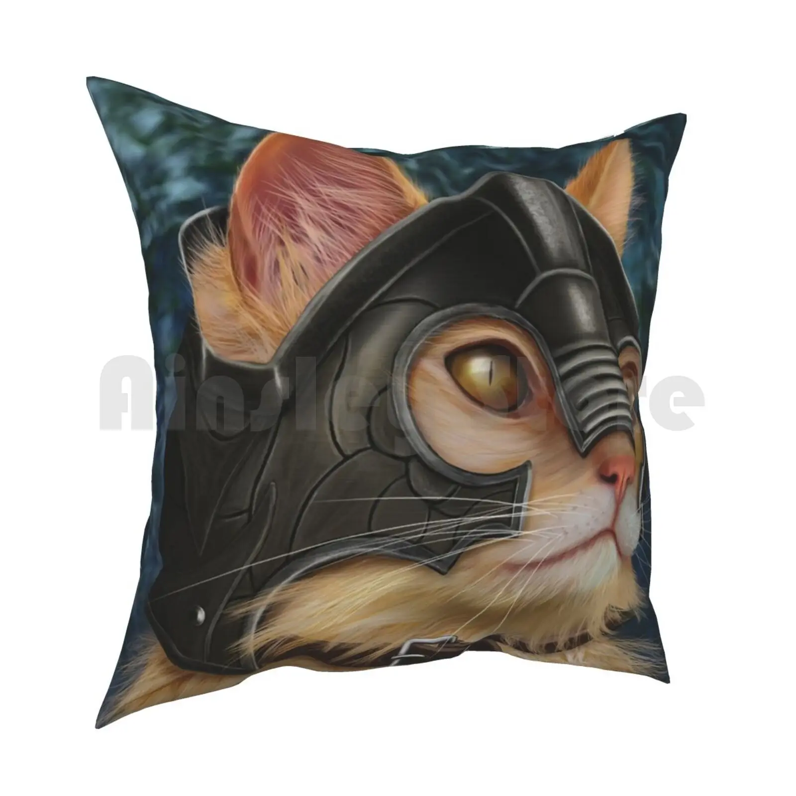 Cat Pillow Case Printed Home Soft Throw Pillow Cool Battle Cats Vintage Historical Costume Fantasy Kitten Magic Cat In