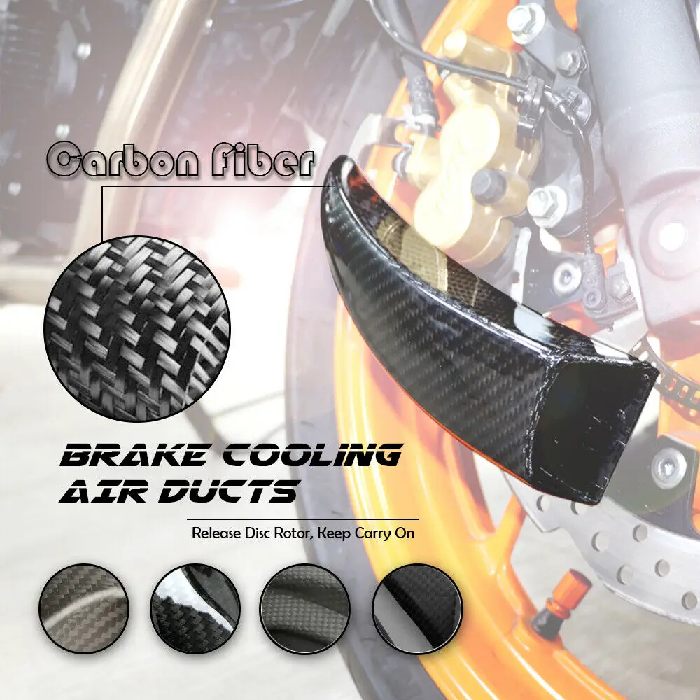 

Carbon Fiber Air Ducts Brake Cooling Mounting kit Air Cooling Ducts System For for KAWASAKI Concours 14 ABS 2008-2020