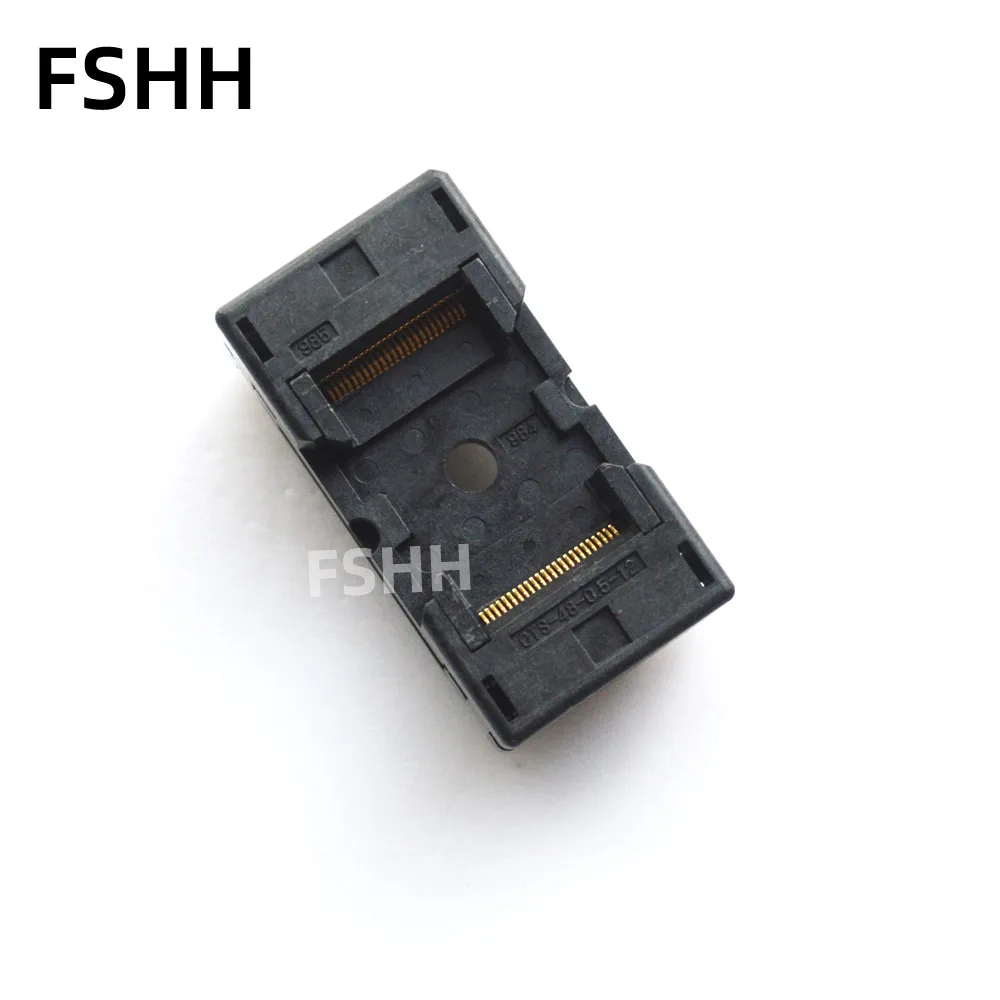 

NAND FLASH socket OTS-48-0.5-12 IC Test Burn-In Socket TSOP48 Adapter 18.4mm Width 0.5mm Pitch