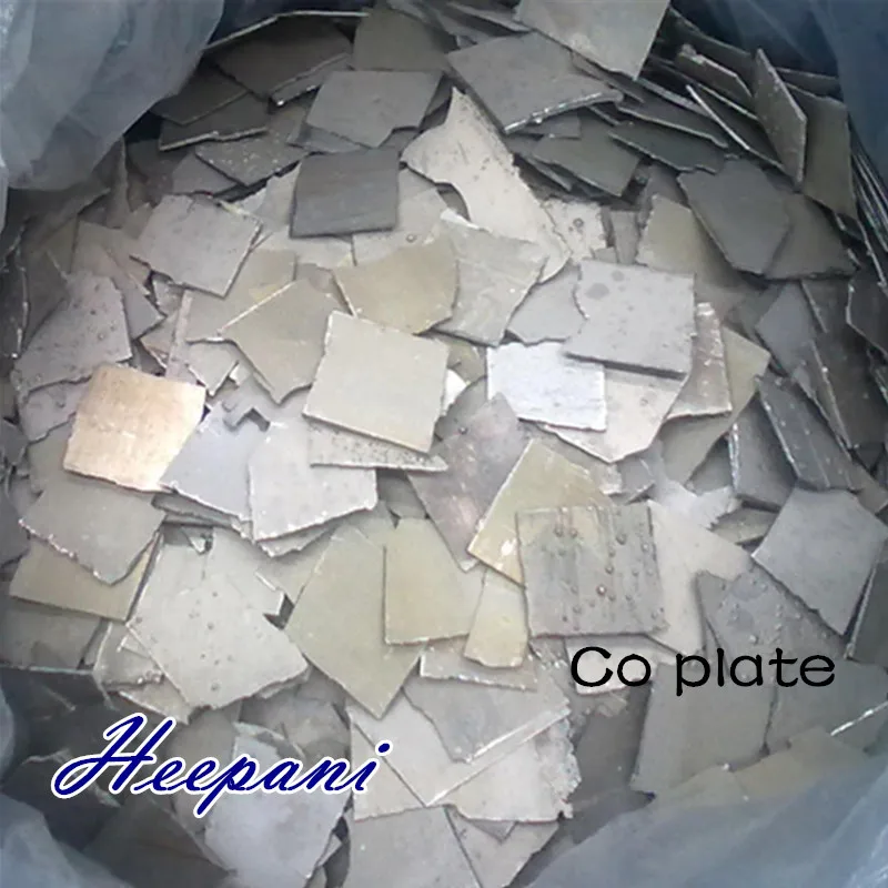 Free shipping 99.99% cobalt metal plate 4N electrolytic cobalt slice Co ingot / pellet for addtive research, lab