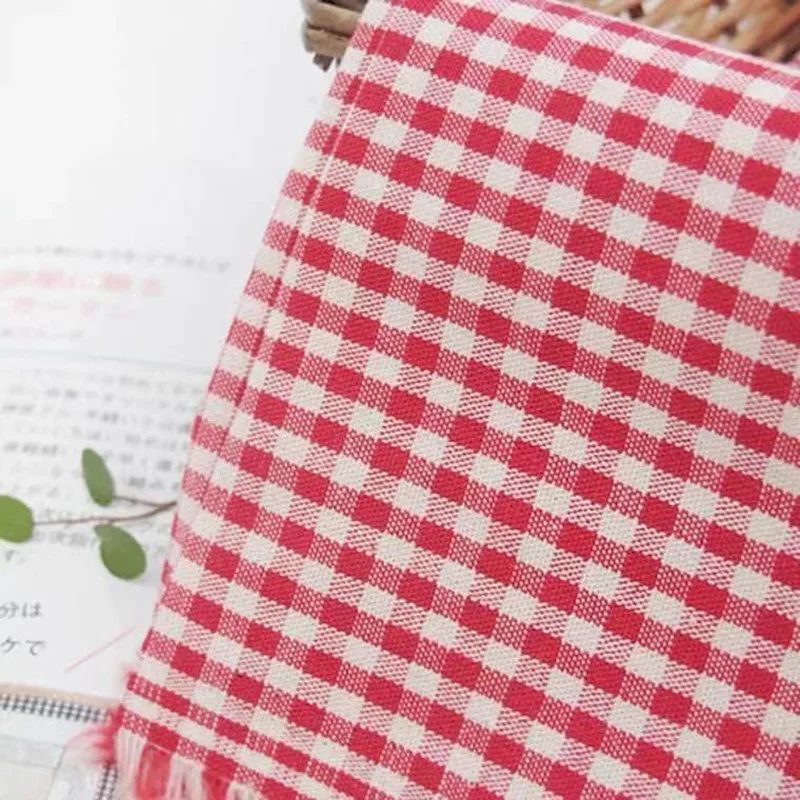 LINENCotton النسيج للملابس اللحف سرير الطفل حك الأقمشة القماش DIY بها بنفسك أريكة الستار مفرش المائدة وسادة الحرفية مواد الخياطة