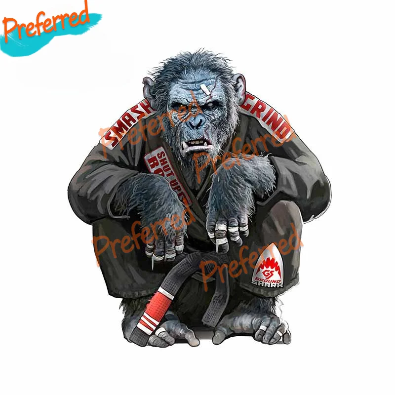 The Gentle Art of Jiu Jitsu Chimp Vinyl Car Stickers SUV Fine Window Decal Custom Printing Decor High Quality KK Vinyl Cover PVC