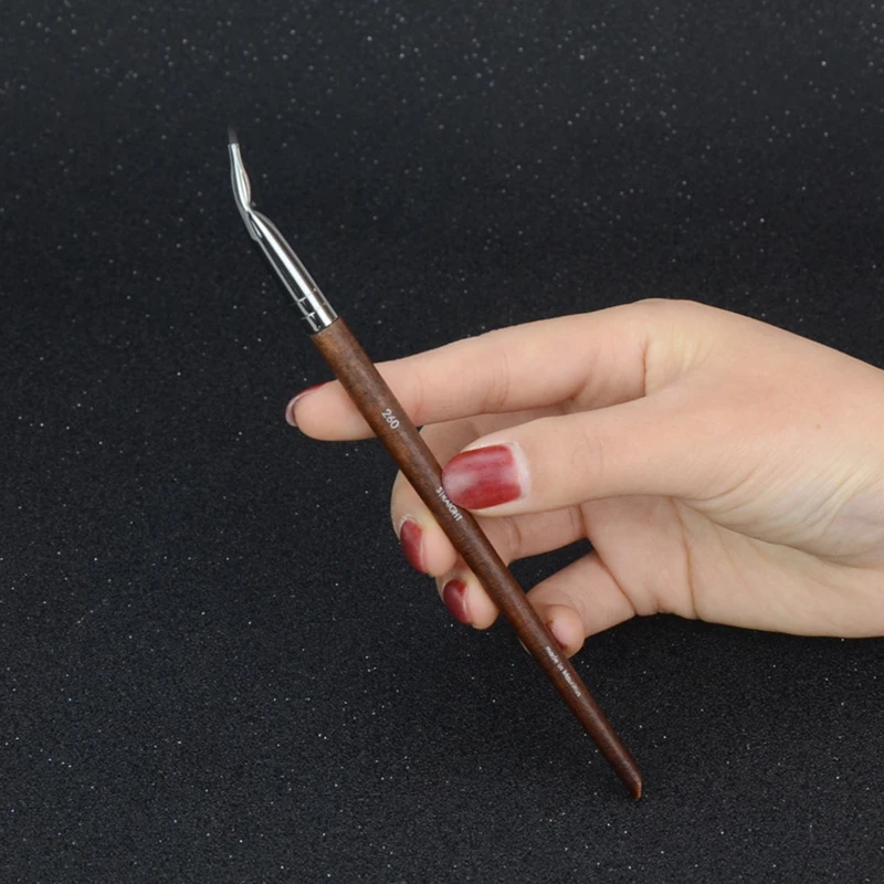 Bent Precision Eyeliner Makeup Brush Fine Detail Eye Liner Cosmetic Beauty Drawing Tool