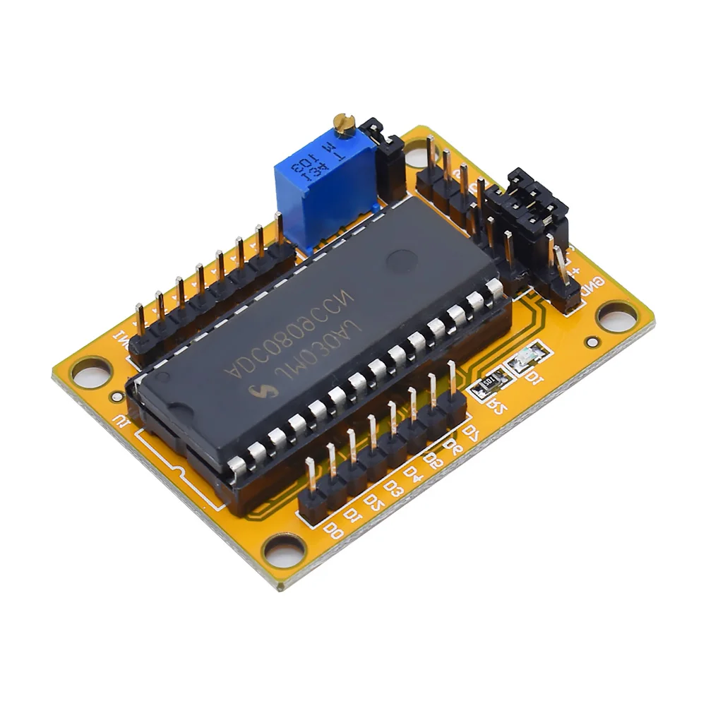 Officiële ADC0809 Module 8-Bit 81 Parallel Ad Board Analoog Naar Digitaal Conversie Programma Digitale Voltmete