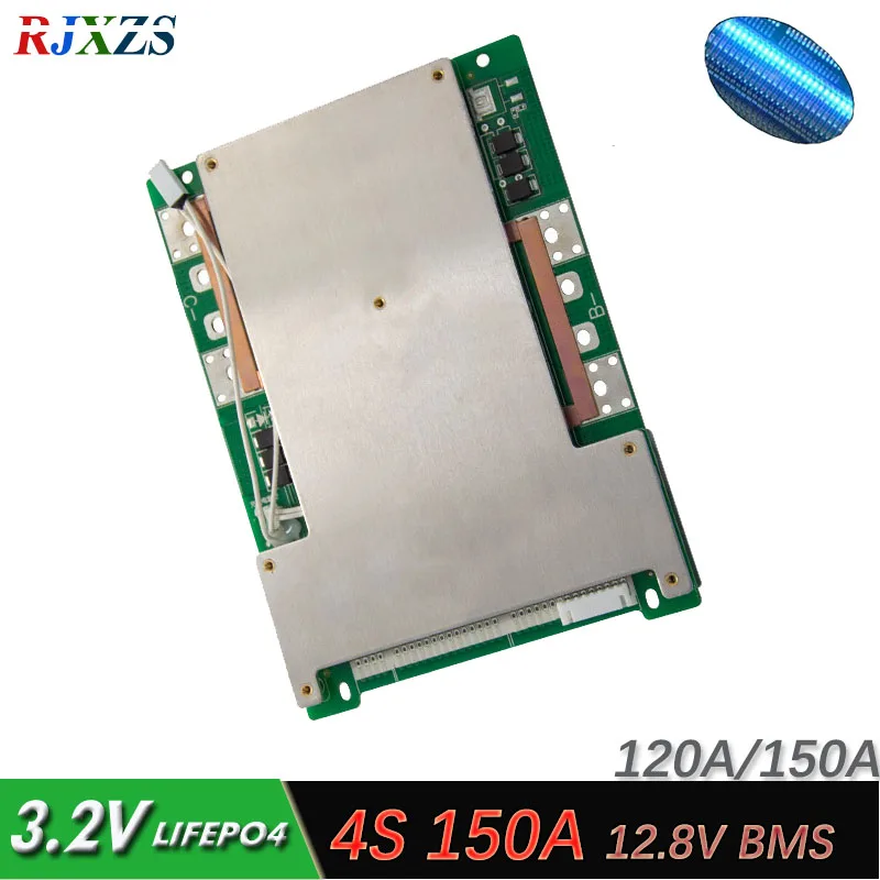 4S 150A 12.8V LiFePO4 BMS/PCM/PCB Battery Protection Circuit Board For 4 Packs 18650 Battery Cell W/balance W/Temp