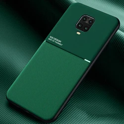 Stoßfest Rüstung Weiche Fall Für Xiaomi Redmi Hinweis 9S Luxus Magnetische Halter PU Leder Abdeckung Für Redmi Hinweis 9 S 9 Pro max Coque