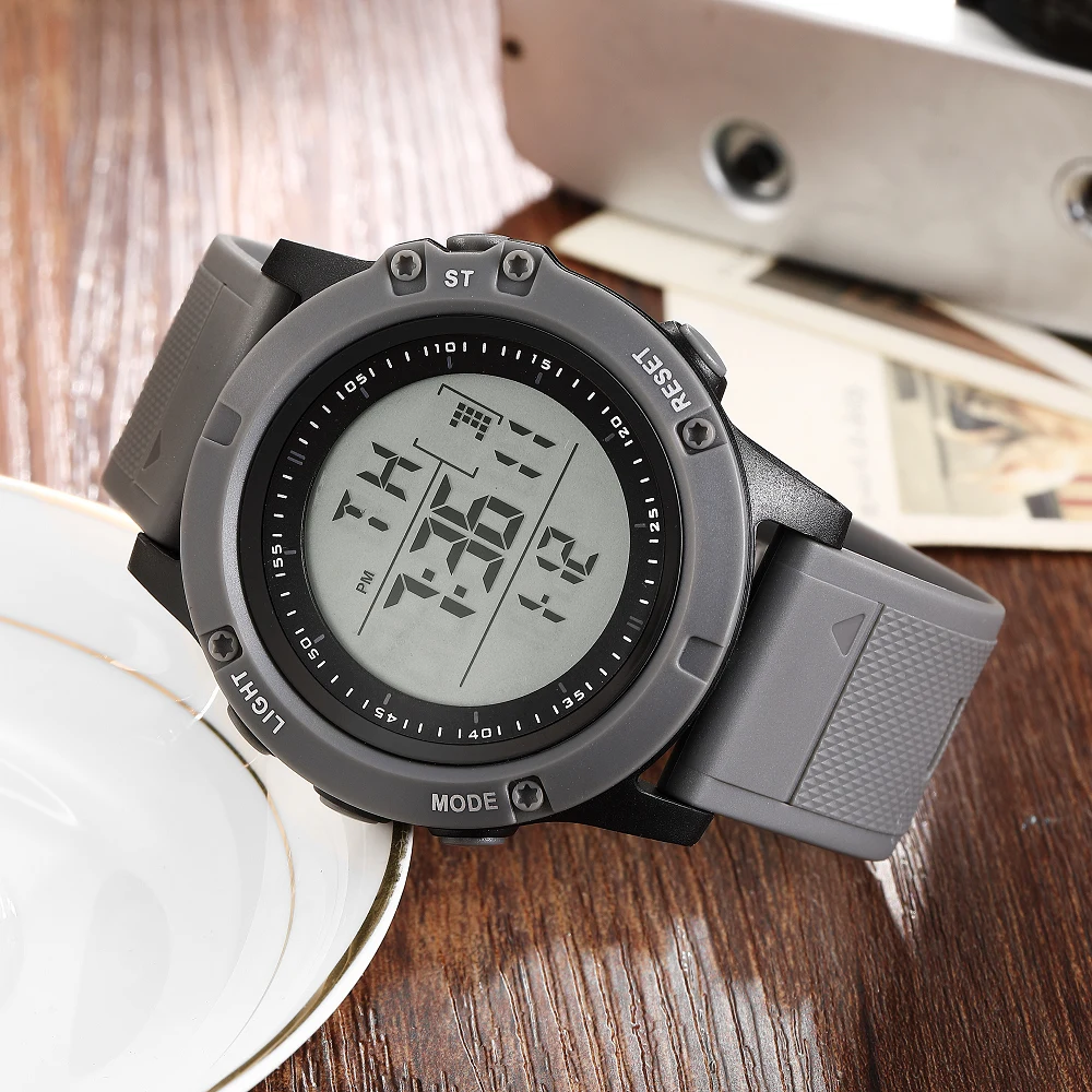 Fashion OHSEN Hombre Male Digital Watches 5ATM Dive Man Mens Sports Grey Wristwatches Hand clocks Man Watch Reloj Masculino