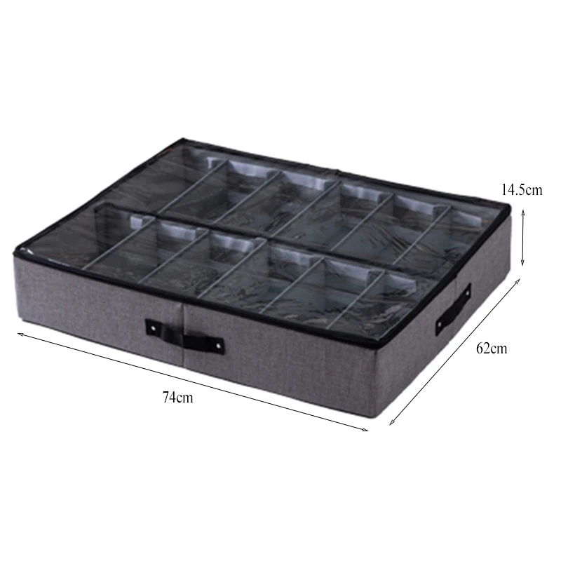 Transparent Storage Box Shoe Storage Box Anti-oxidation Boots Shoe Cabinet Drawer Type Foldable Box Under-bed Storage Box Simple