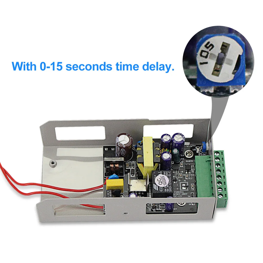 Interruptor de fuente de alimentación de Control de acceso OBO HANDS 12VDC, 3A/5A, retardo de tiempo, entrada de AC90V-260V ajustable, salida NO/NC