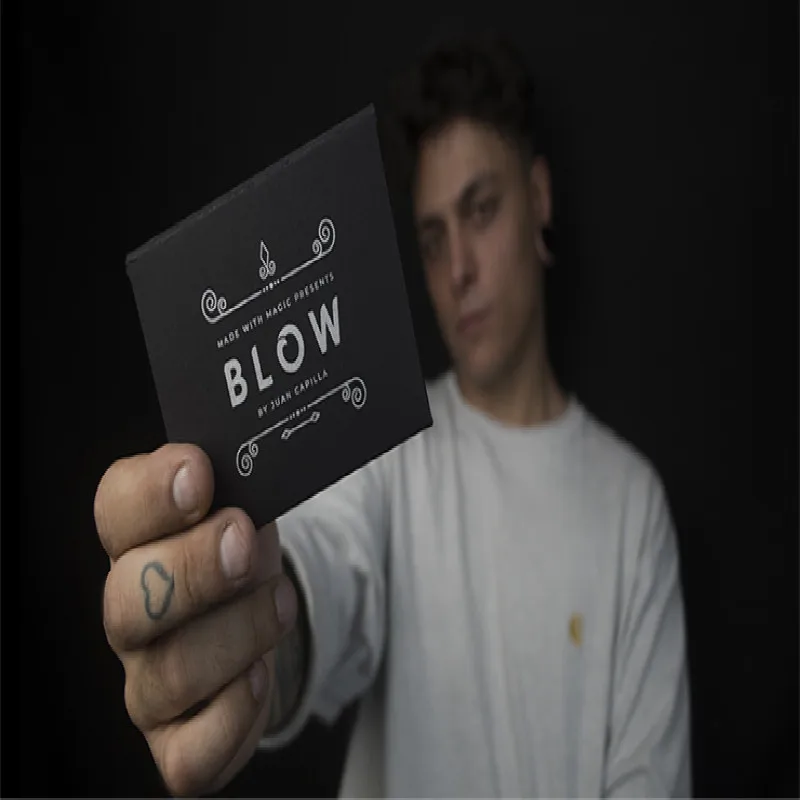 Made with Magic Presents BLOW  (Gimmick and Online Instructions) By Juan Capilla Card Magic Tricks Illusions Close up Magic Prop