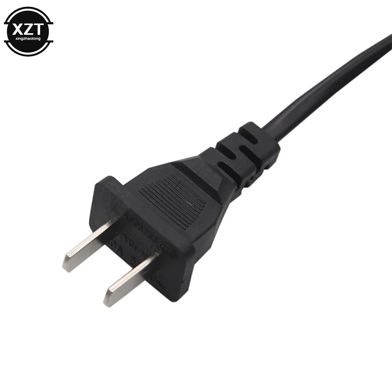 0.6M 2ft-Prong Pin AC EU/US Power Cable High Quality Wire Conductor Power Cord For Desktop Laptop