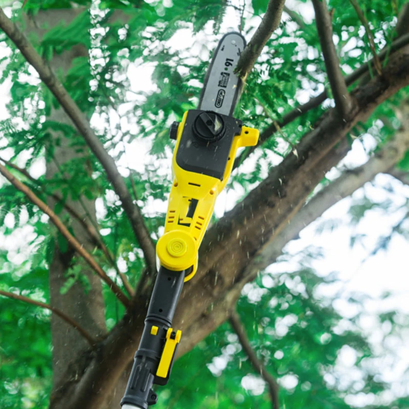 2AH/4AH ไฟฟ้า Telescopic เลื่อยโซ่สีเขียวสวนผลไม้สูง-Altitud 20V แบตเตอรี่ลิเธียมแบบชาร์จไฟได้สาขาเลื่อยโซ่