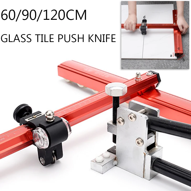 60/90/120CM Glas Fliesen Push-Messer Keramik Fliesen Opener Verglasten Ziegel Rock Cutter Slab Schneiden Maschine cut Werkzeuge Mit Zangen