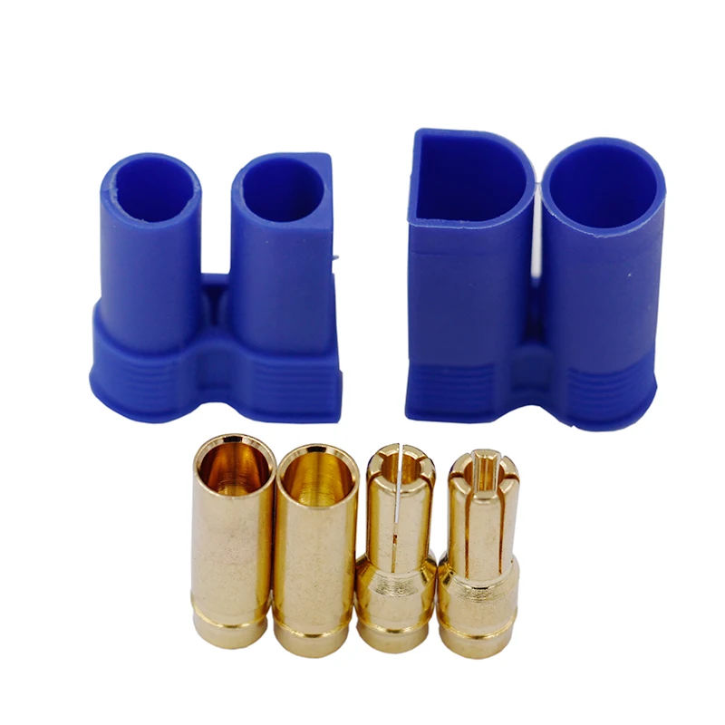 1 Pair EC5 RC Connector Female Male Bullet Gold Connector Plug For RC Lipo Battery 30%off