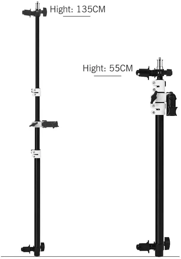 Holder Bracket Swivel Head Reflector Disc Arm Support with Telescopic Boom Arm Top Light Sandbag for Speedlite Mini Flash Strobe