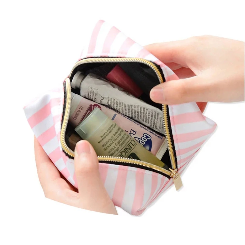 2021 Transparent PVC Cosmetic Bag Travel Toilet Bag Four-Piece Portable Multifunction Set Pink Makeup Organizer Bag Cosmetician