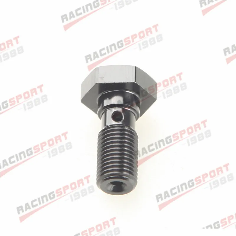 

ADLERSPEED Banjo Bolt UNF 3/8-24UNF Aluminium Banjo Bolts Brake Adapter Black