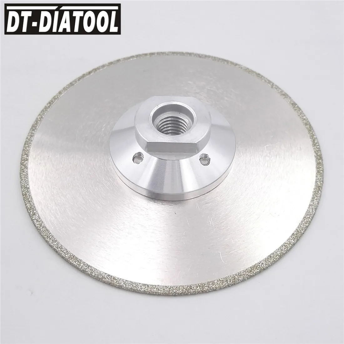 DT-DIATOOL 2pcs 5"/125mm Electroplated Diamond Cutting And Grinding Discs Single Grinding Side Saw Blade For Granite Tile Marble