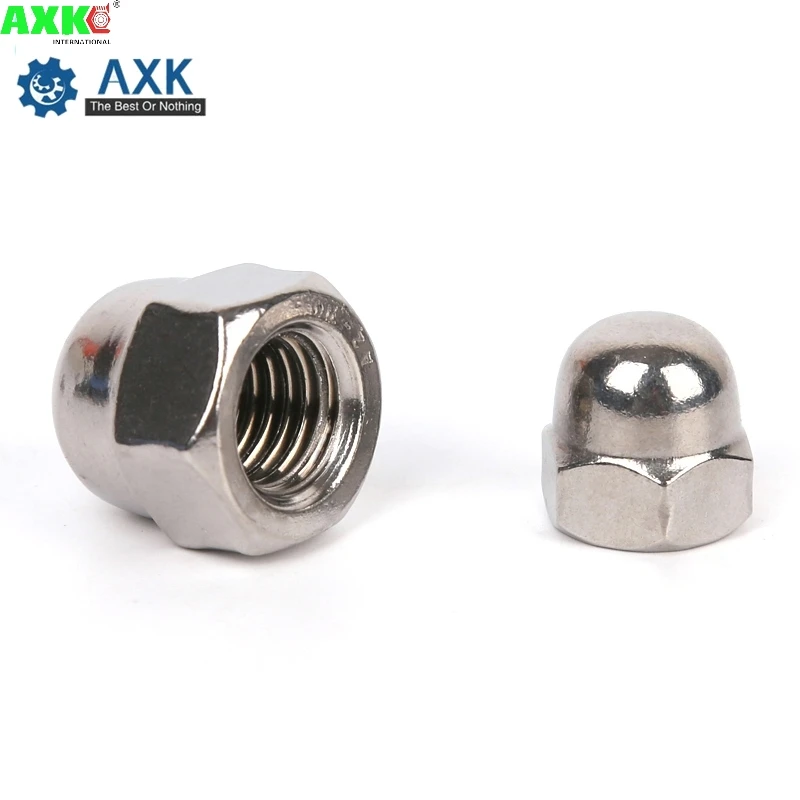 DIN1587 M3 M4 M5 M6 M8 304 Stainless Steel Nuts Decorative Head Bolted Cover Semicircle Acorn Nut SUS304 3MM nut cap