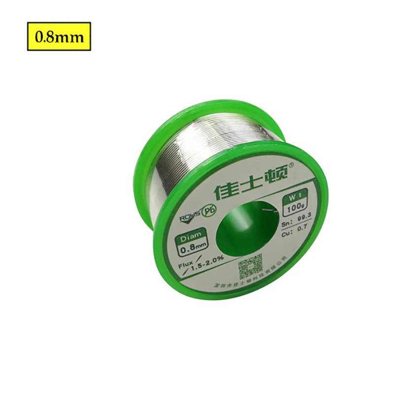 100g Lead-free Solder Wire 0.5-1.0mm Unleaded Lead Free Rosin Core for Electrical Solder RoHs